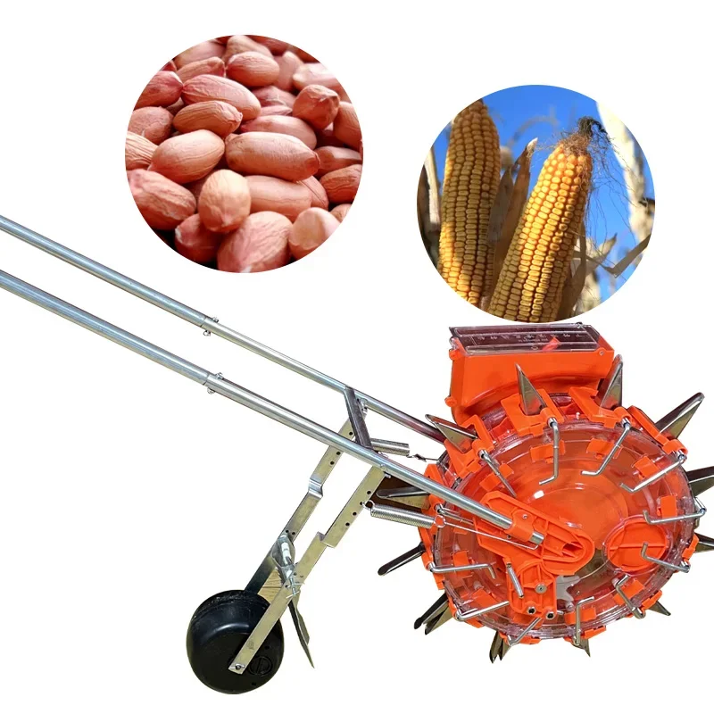 

=Agricultural Multifunctional Hand Push Manual Precision Corn Rice Seeder