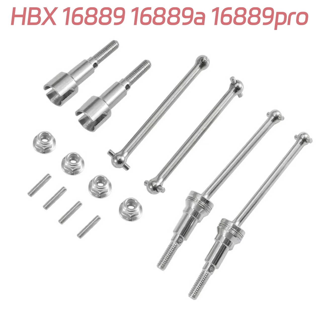 HBX 16889 16889a 16889pro Metal Front And Rear CVD Drive Shaft For 1/16 RC Car Accessories