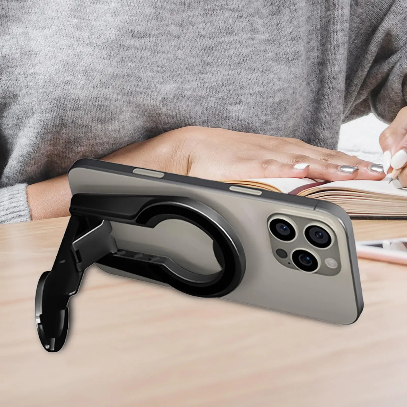 Магнитное кольцо для телефона, двухсторонняя подставка для мобильного телефона, тонкое складное портативное кольцо для телефона с металлическими поверхностями, транспортные средства для путешествий, дома, спортзала