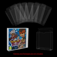 10pcs/Sets Clear Box Protectors for NINTENDO 3DS Game Transparent Collection Display Box Storage Box NTSC PET Protective Box 2