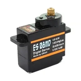 EMAX ES08MDII ES08MD II Digitale Mini Metalen Servo 12g/2.4kg/High-Speed Mini Metal Gear voor RC Model