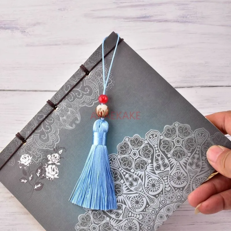 中国風ロータスペンダント、フルートファン吊りタッセル、携帯電話タッセル、しおり