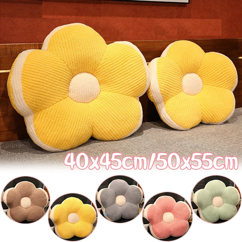 

Stuffed Daisy Flower Seat Cushion Sunflower Shape Kids Girl Bedroom Seat Pillow Office Room Decor Sofa Cushions Plush Toys