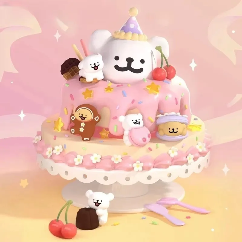 

Maltese Blind Box Mini Dessert House Series Line Puppy Head Figure Anime Peripheral Hand Model Desktop Decorative Doll Girl Gift