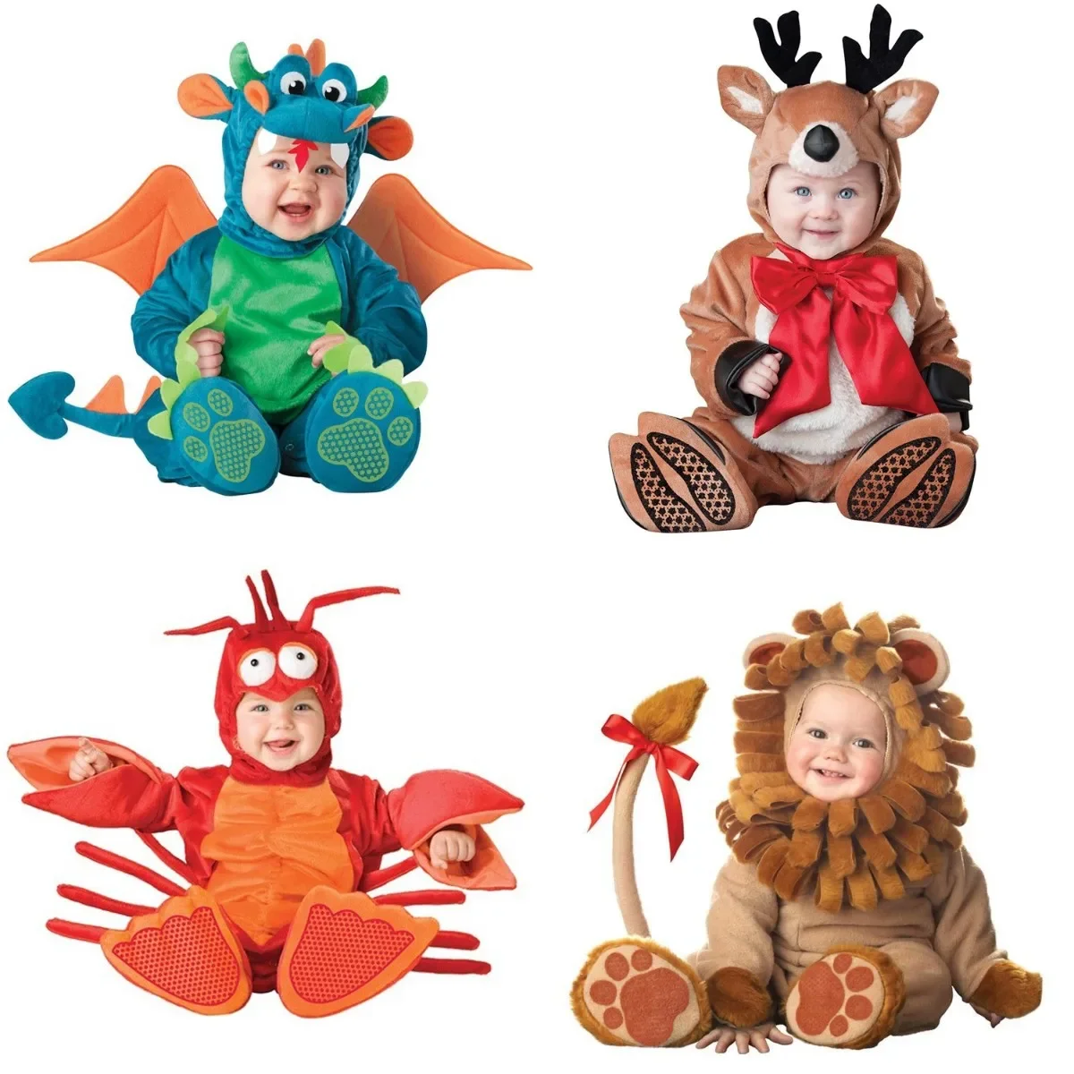 Happy Purim Clothes Carnival Halloween Outfits Baby Boys Girls Costume Animal Rompers Jumpsuit Toddlers Infant Clothes