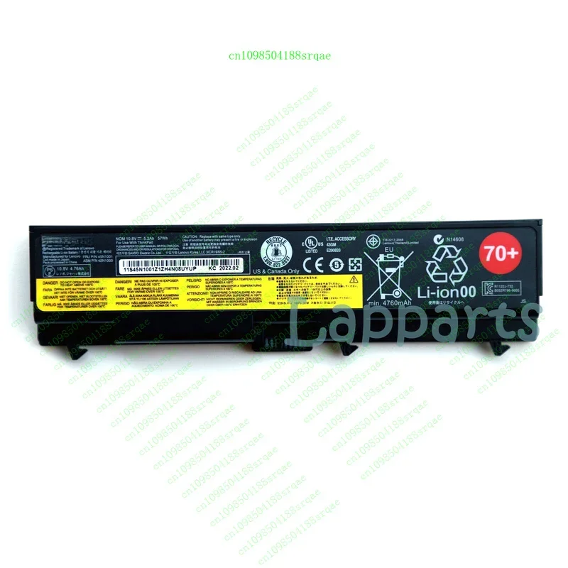 

New Genuine 70+ 45N1000 45N1001 Battery for Lenovo ThinkPad T430 T530 W530 L430"% Test"