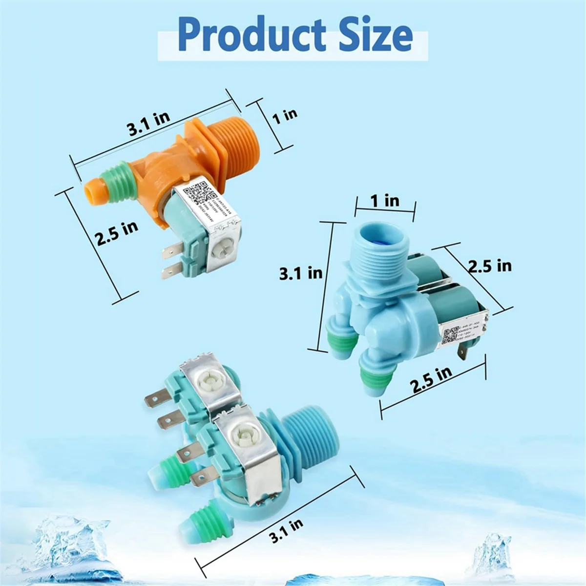 صمام مدخل مياه لغسالة غسالة من SAMSAMOS ، غسالة من SAMSAMS5966624 PS11719654 ، & apple AP5966654