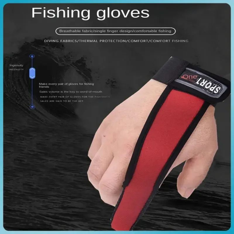 Fishing Single Finger Protector Casting Line Throwing Non-Slip For Fishermen Sea Outdoor Hot Fishing Glove Tool Accessories