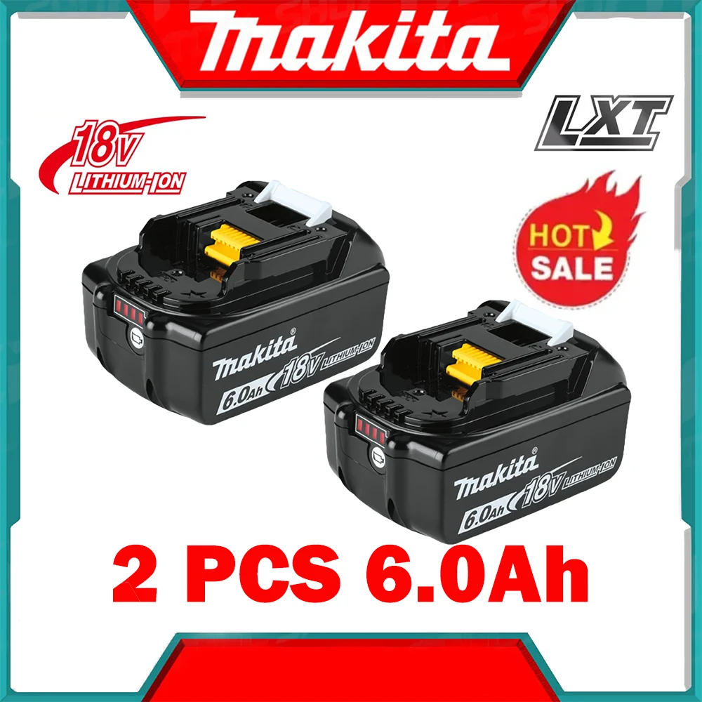 

Batería de iones litio recargable Makita 18V 6.0Ah, batería herramienta eléctrica original Makita BL1840 BL1830 BL1830B BL1850B