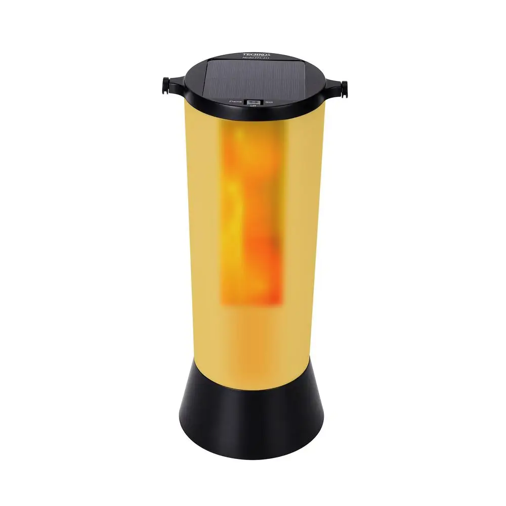 Solar Portable Garden and Path Light Amber/Flame Effect,12  Hours of Light Weather Resistant IP65 Dusk to Dawn Solar Powered LED