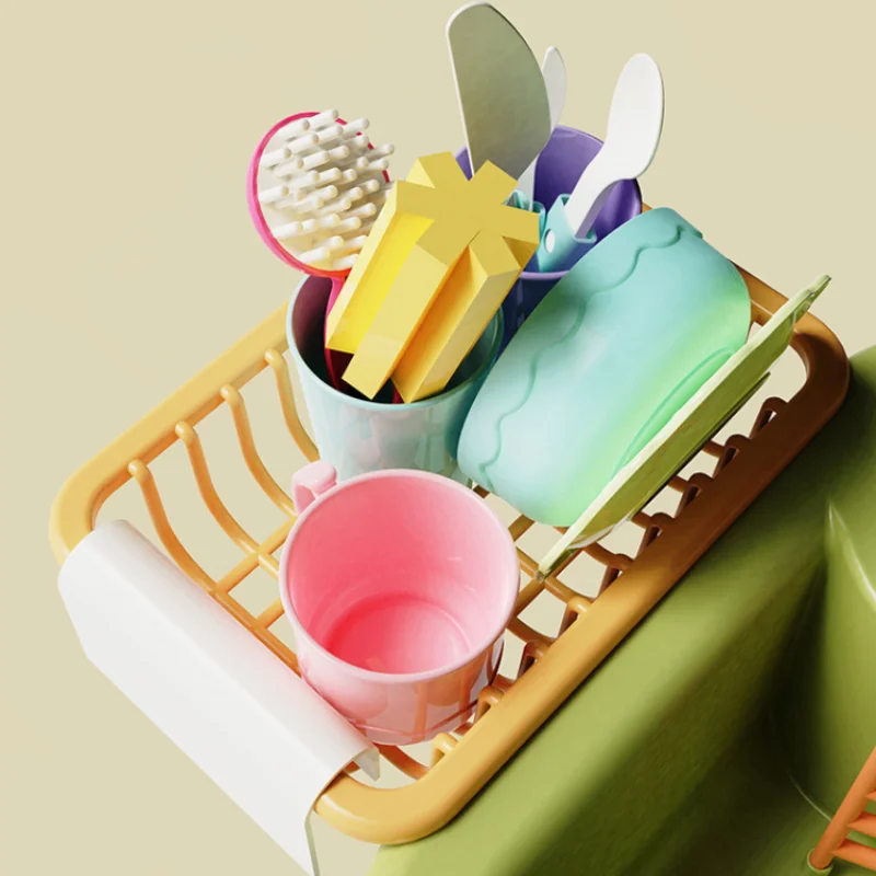 Electric Dishwasher Playing Kitchen Toy Kids Vegetable Basin Sink Toys With Running Water Playing House Fishing Toy Girls Gifts