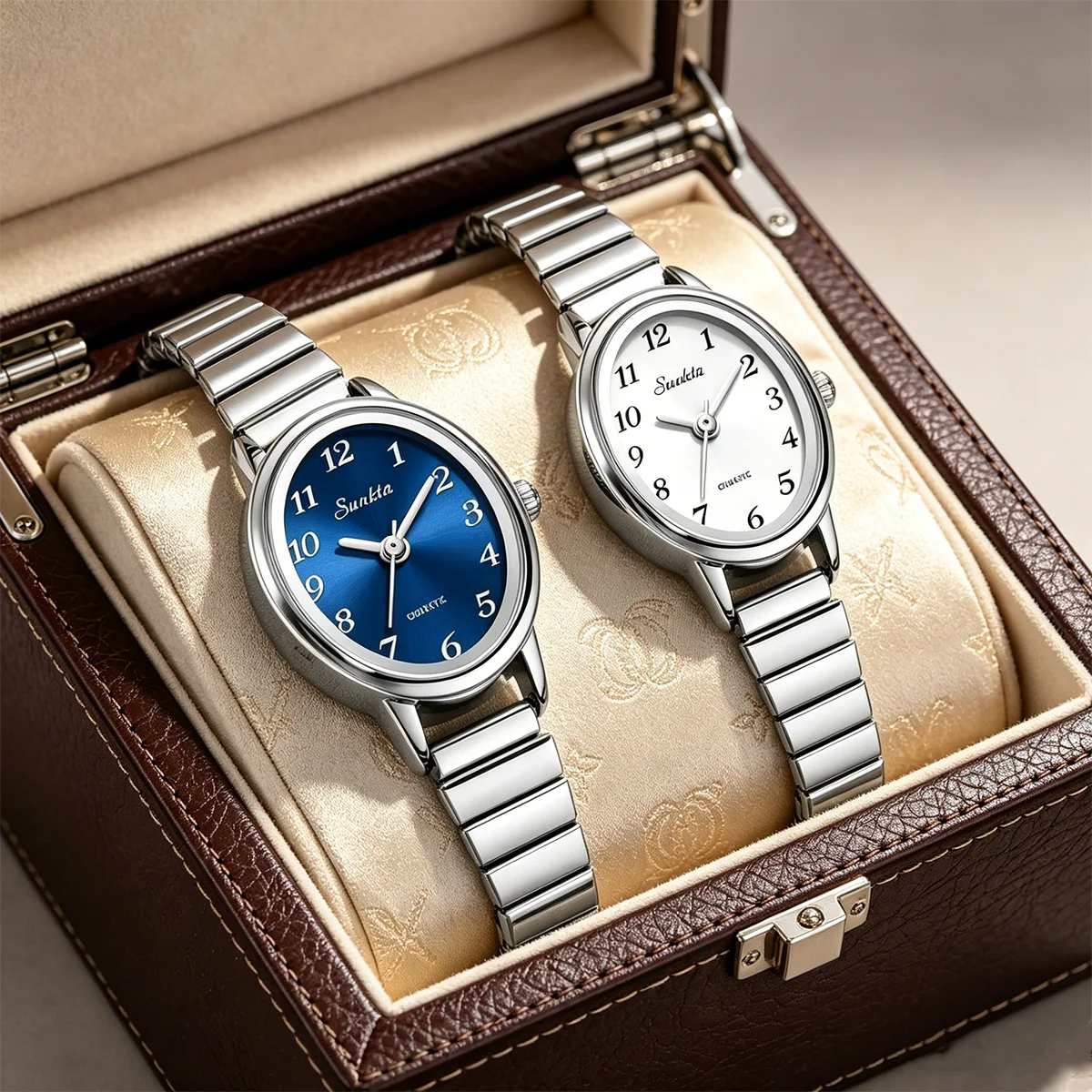 

SUNKTA New Elegant Small Dial Women's Watches Fashion Stainless Steel Bracelet Wristwatches Ladies Quartz Watches Montre Femme