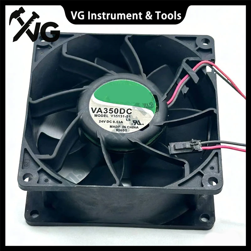 新しい-nidec-v35131-51-dc-24v-053a-92x92x38mm-2-線式サーバー冷却ファン