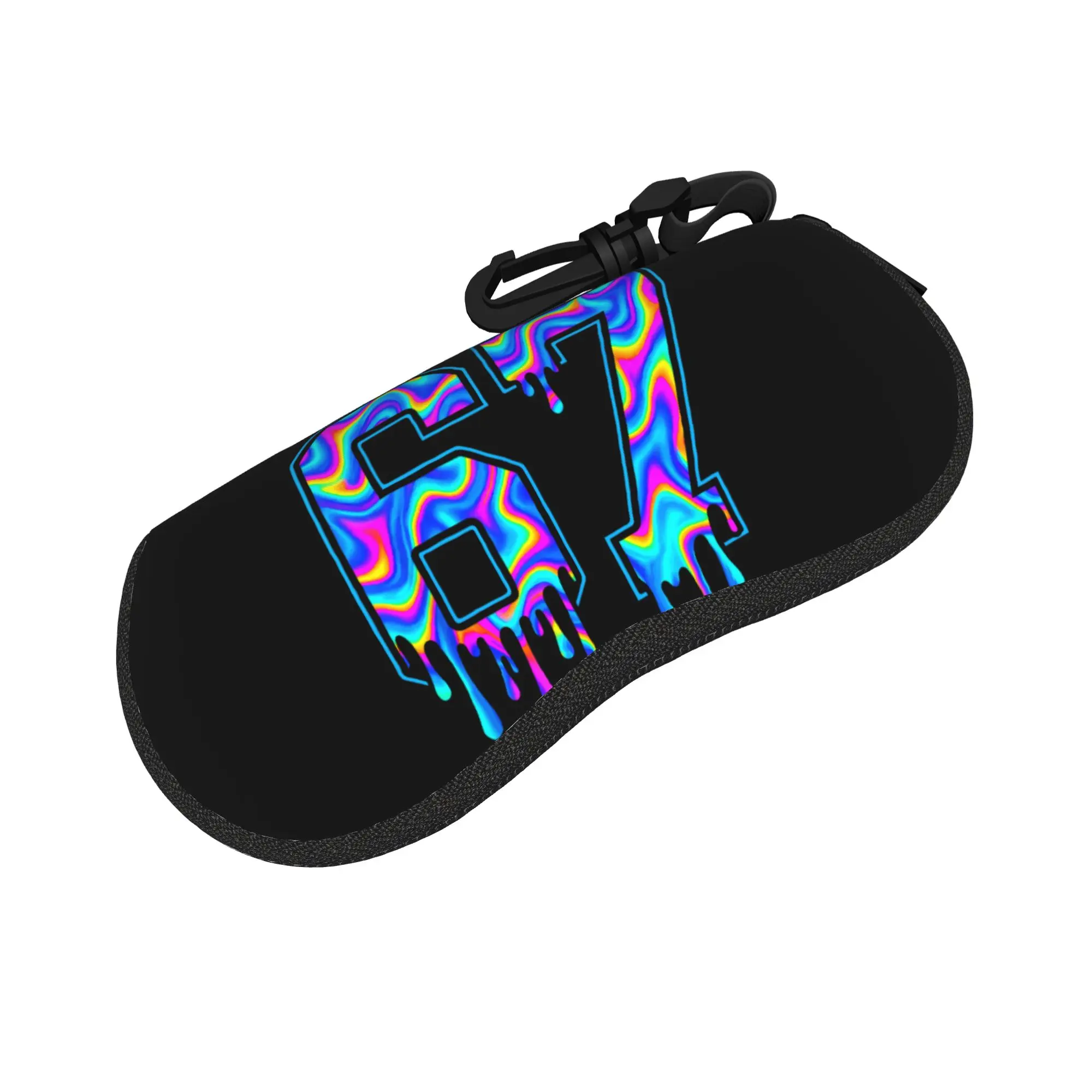 Swirl Six Seven Drip 6 7 Meme Glasses Case  Print Sunglasses Pouch Fashion Pocket Eyeglass Cases Cover Men Women Eyewear Bag