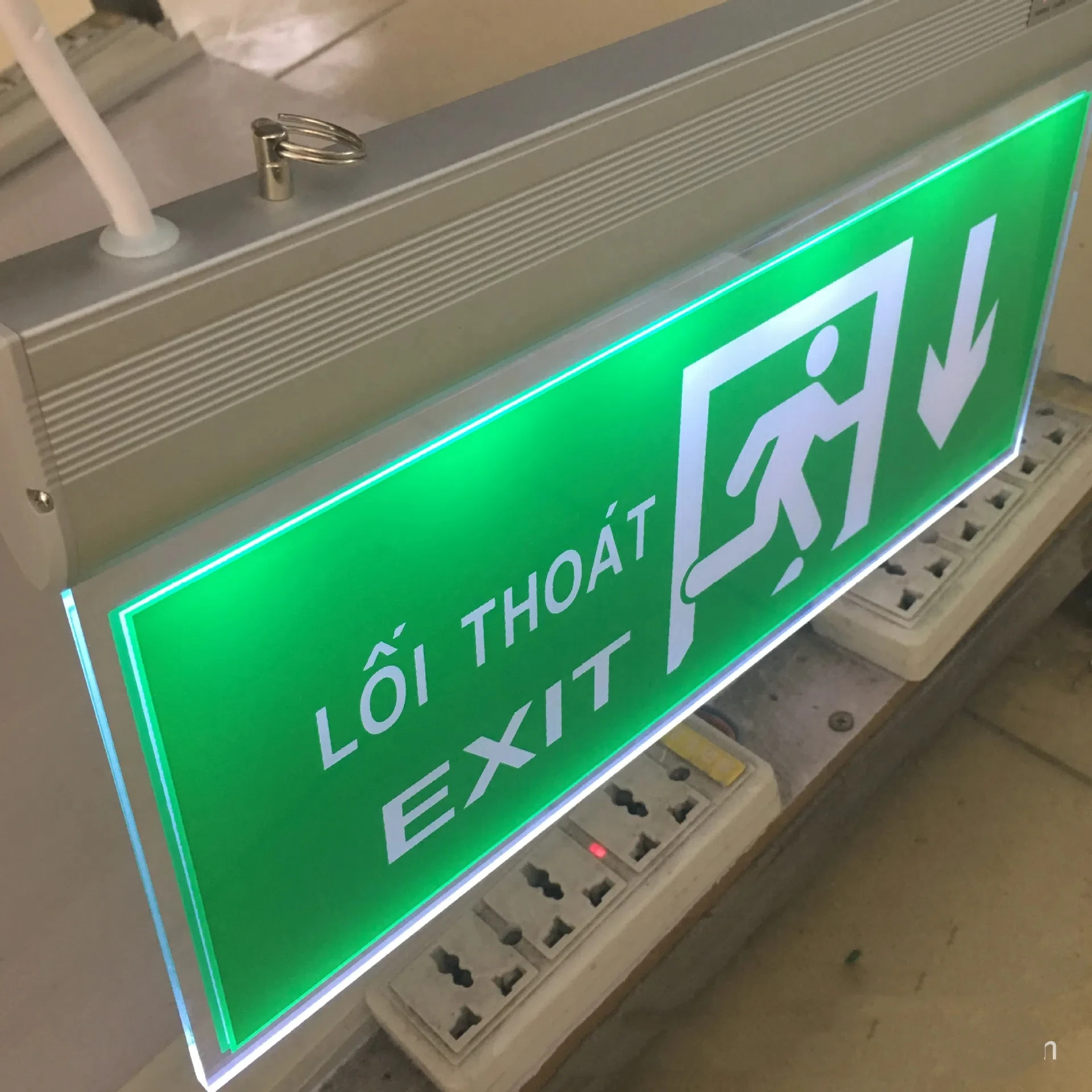 customize pattern Buyer provides text fire emergency light Safety exit Indicator light Acrylic Exit Emergency LED indicator