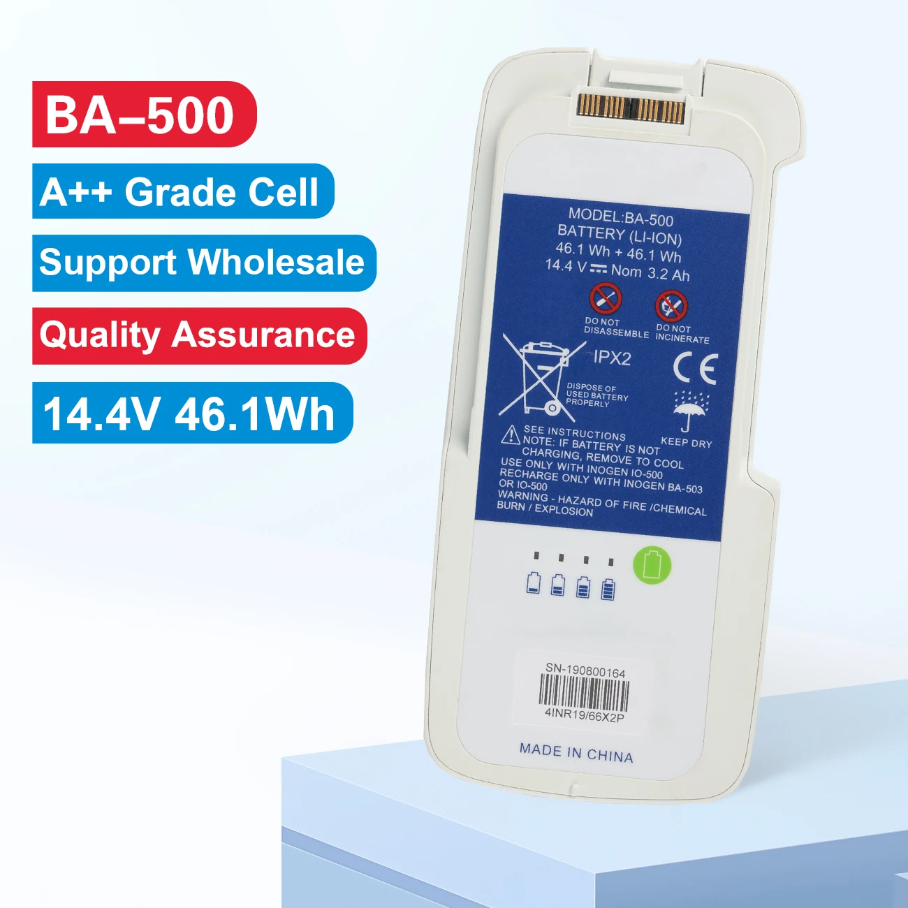 Image of BA-500 BA-600 Ersatzakku für Inogen One G5 tragbarer Sauerstoffkonzentrator 1400-3010-8 14,4V 46,1Wh