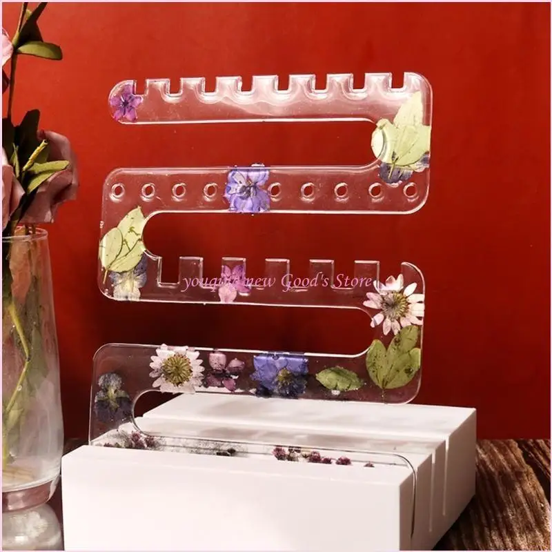 

57QA Resin Molds Earrings Jewelry Display Stand Silicone Mold Epoxy Molds