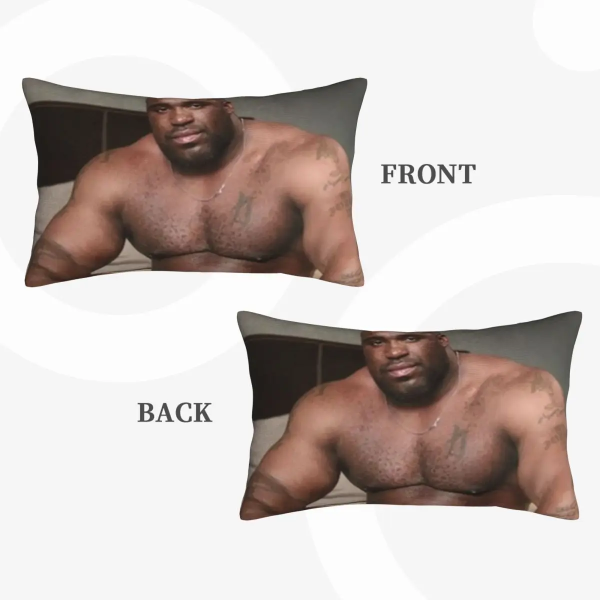 Big Dick Black Guy Meme Barry Wood Rectangle Pillowcase Cushion Cover Decorative Bedroom Bed Home Comfort Throw Pillow view 2