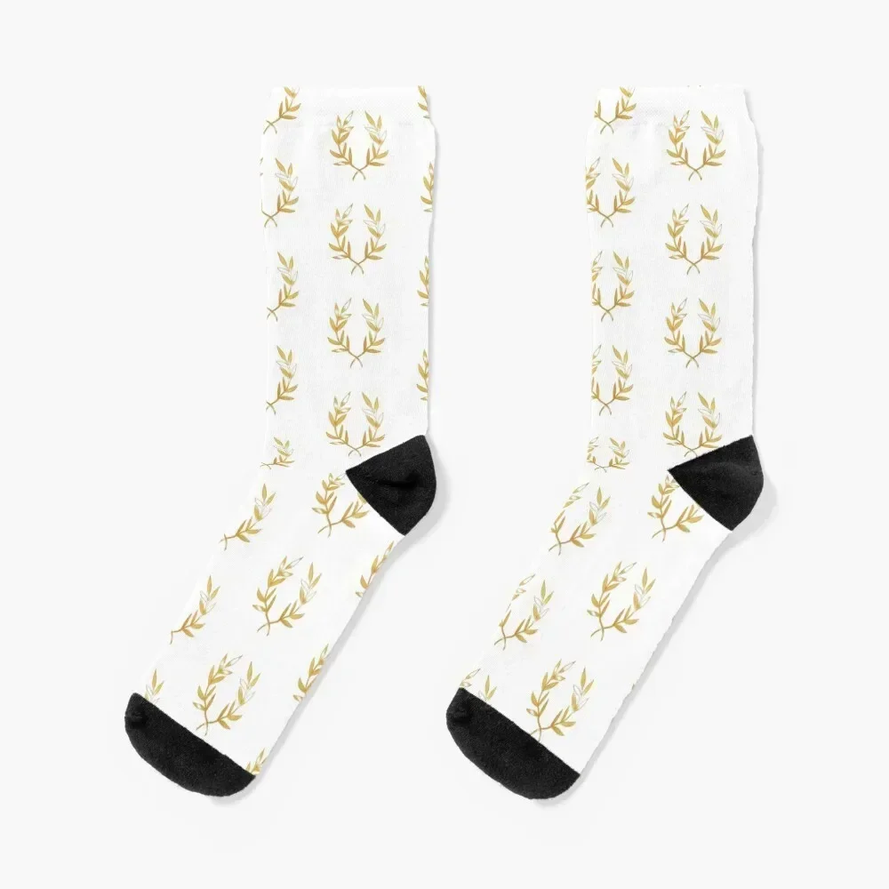 Golden Laurel Socks snow retro halloween Male Socks Women's