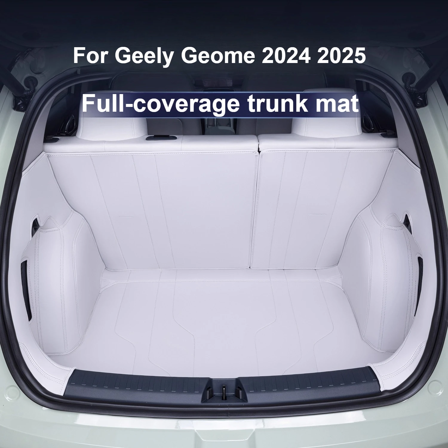 

Для Geely Geome 2024 2025 коврик для багажника с полным покрытием, кожаный 3D стерео защитный коврик для багажника, модификация аксессуара