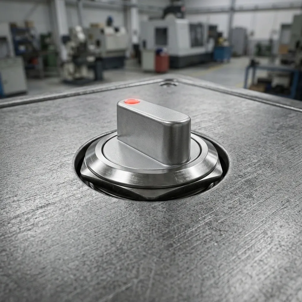 3 Position Configuration 19mm Rotary Switch 316 Stainless Steel Material 3 Position Push Button Switch Point Light Appearance