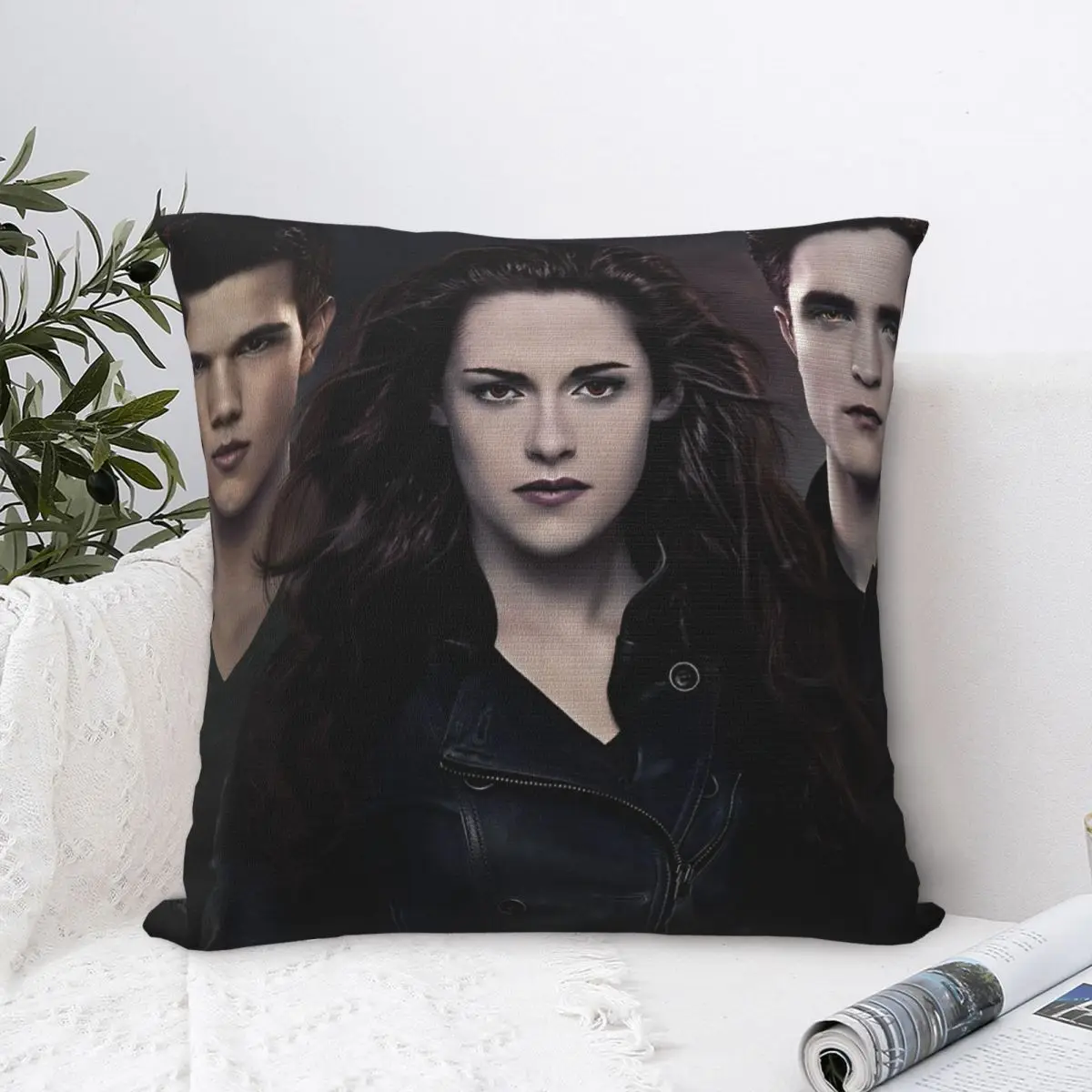 The Twilight Saga Pillowcase Soft Polyester Cushion Cover Gift Throw Pillow Case Cover Seat Zipper 45*45cm