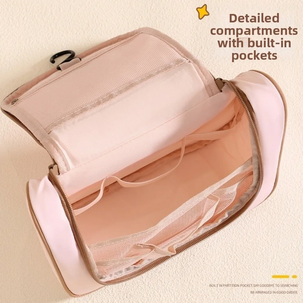 

Waterproof Hanging Makeup Bag With Hook Can Hanging Cosmetic Organizer Multifunctional Large-capacity Cosmetic Bag