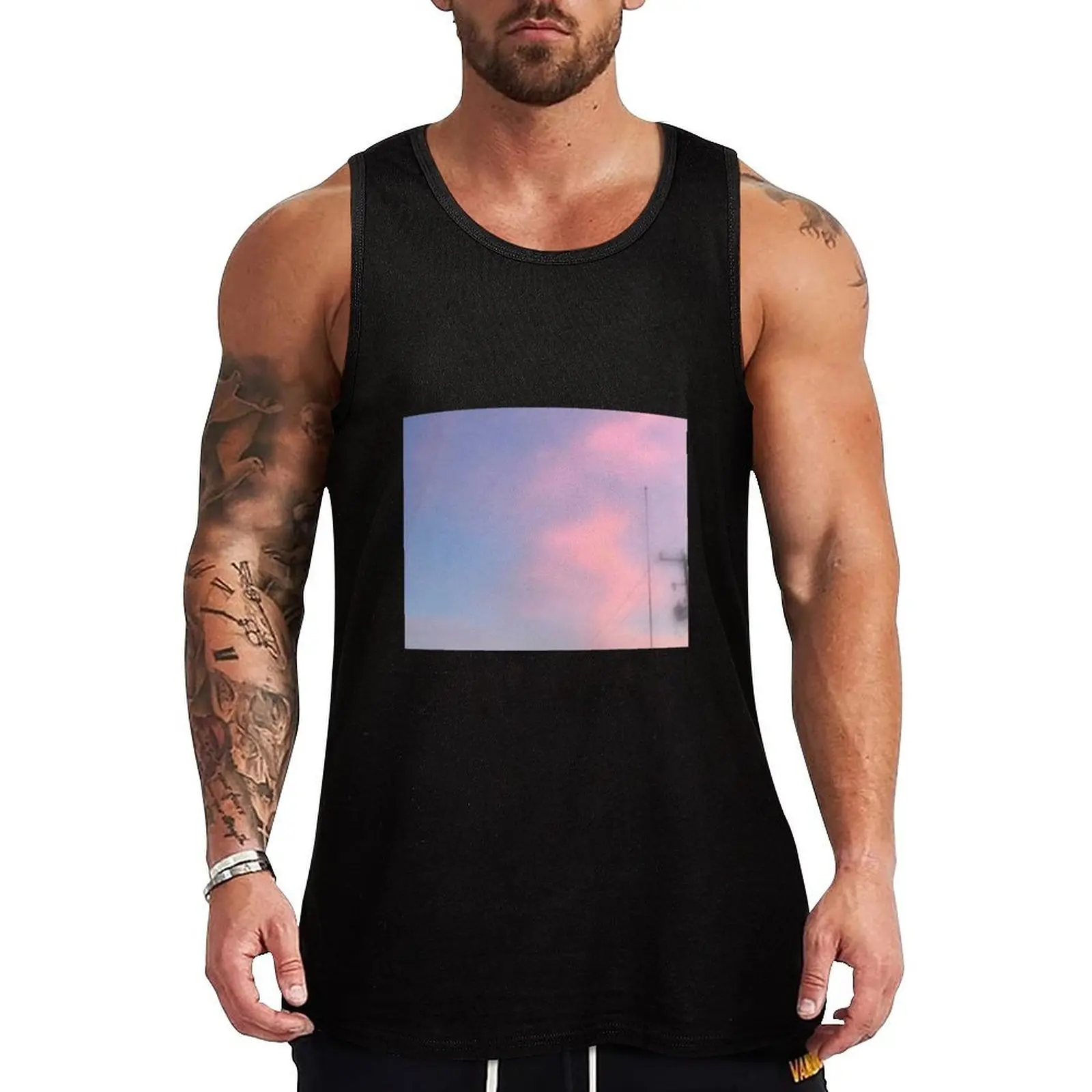 

Cotton Candy Dreamcore Tank Top Men gym sportswear Men's summer t-shirt man sexycostume