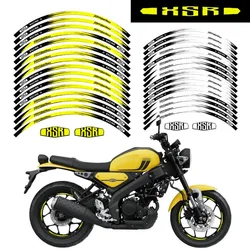 For Yamaha XSR 125 155 700 900 Motorcycle Reflective Wheel Hub Stickers Tyre Rim Stripe Tape Motor Bike Accessories Decals
