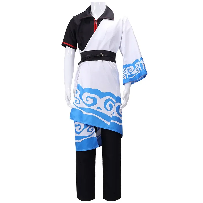 Gintama Cosplay Costumes Sakata Gintoki Anime Cosplay Costume Kimono Halloween Carnival Party Silver Soul Cosplay Costume