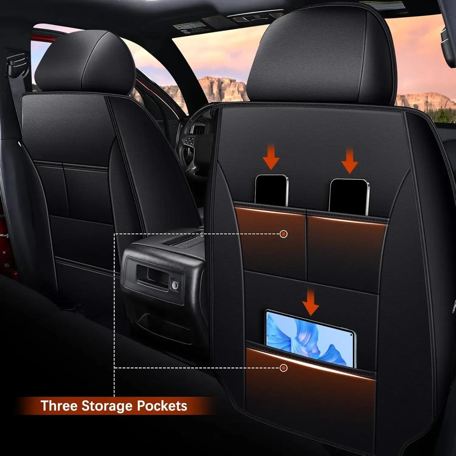 [High-Quality, Hot Deal!]Seat Covers Fit for Silverado: 2019-2024 Chevy Chevrolet Silverado GMC Sierra 1500 2500HD 3500HD Trail