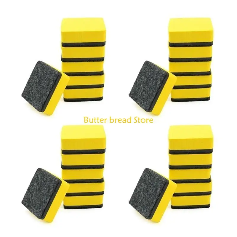 W89C 24PCS EVA Whiteboard Square Erasers Идеально подходит для класса и домашнего офиса