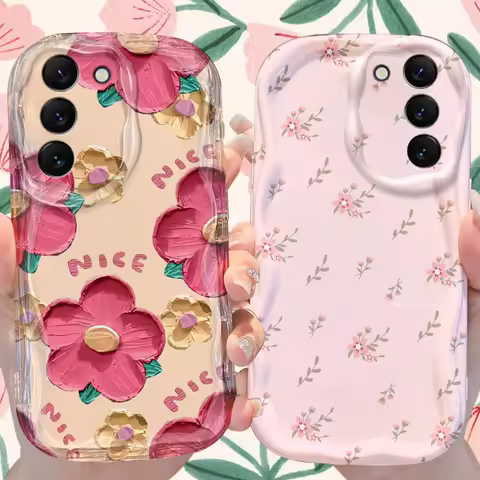 Bright Flowers Case for Samsung Galaxy S24 S23 S22 S21 Ultra Plus S20 FE A73 A72 A71 A55 A54 5G A53 A52 A51 4G A50S A50 Cover