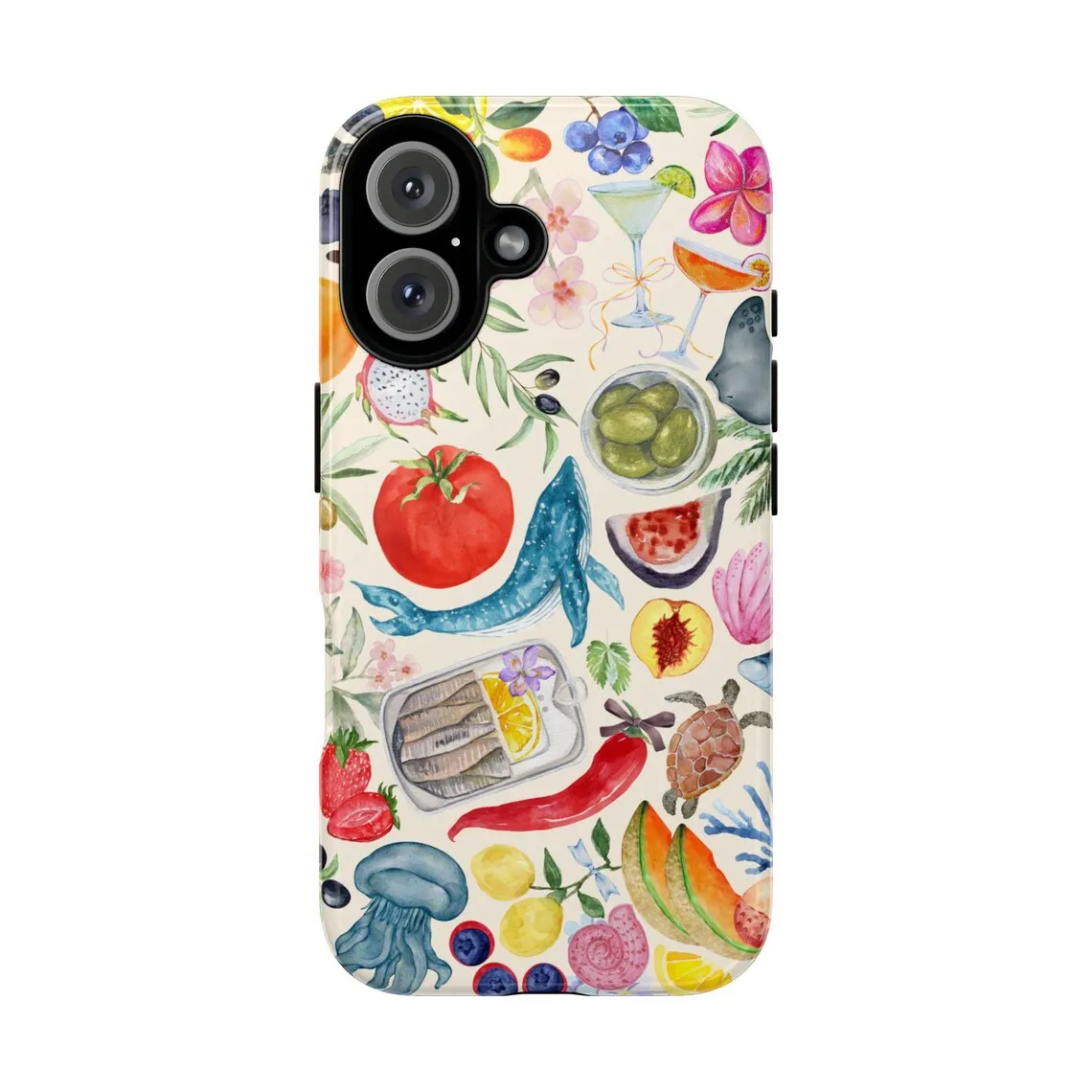 

Summer Fruit Luxury Design Phone Case for iPhone 17 16 15 14 13 12 11 7 8 Air Pro Max Plus Luxury Double-layer Back Cover