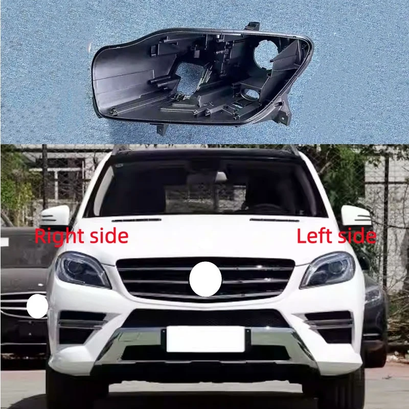 

For Mercedes Benz ML W166 2012 2013 2014 2015 Headlamp Base Headlight Rear Shell Replace Headlight House Black rear shell