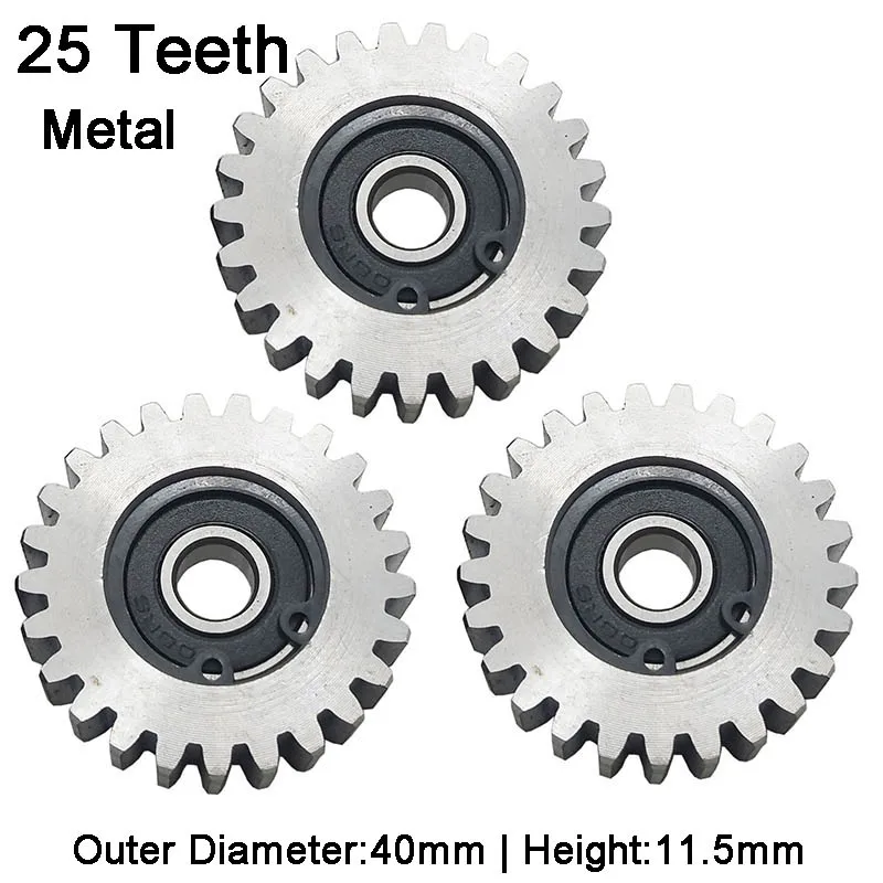 25T 1.5M bicicletta elettrica ingranaggio del motore OD = 40.5mm Nylon/acciaio inossidabile ruota dentata Scooter parti accessori