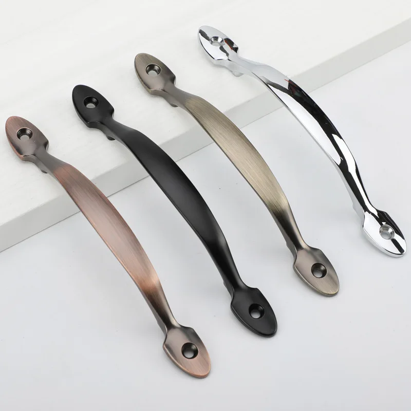 

2Pcs Zinc Alloy Cabinet Pull Handles Vintage Rustic Furniture Drawer Handles Kitchen Wardrobe Closet Door Hardware