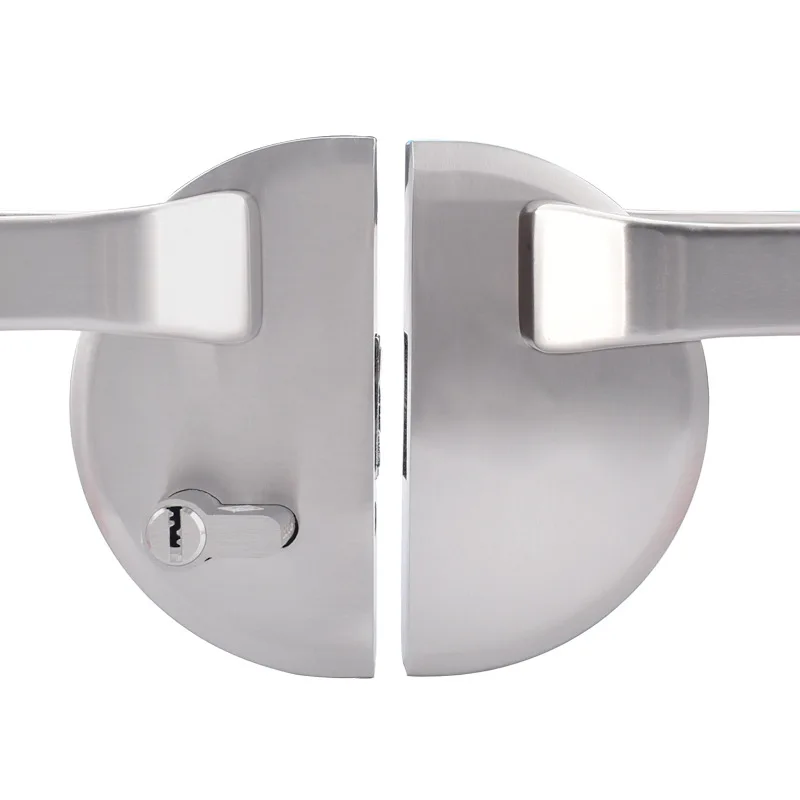 

Office Glass Door Handle Lock Sliding Door Double Door Opening Lock Frameless Glass Door Lock