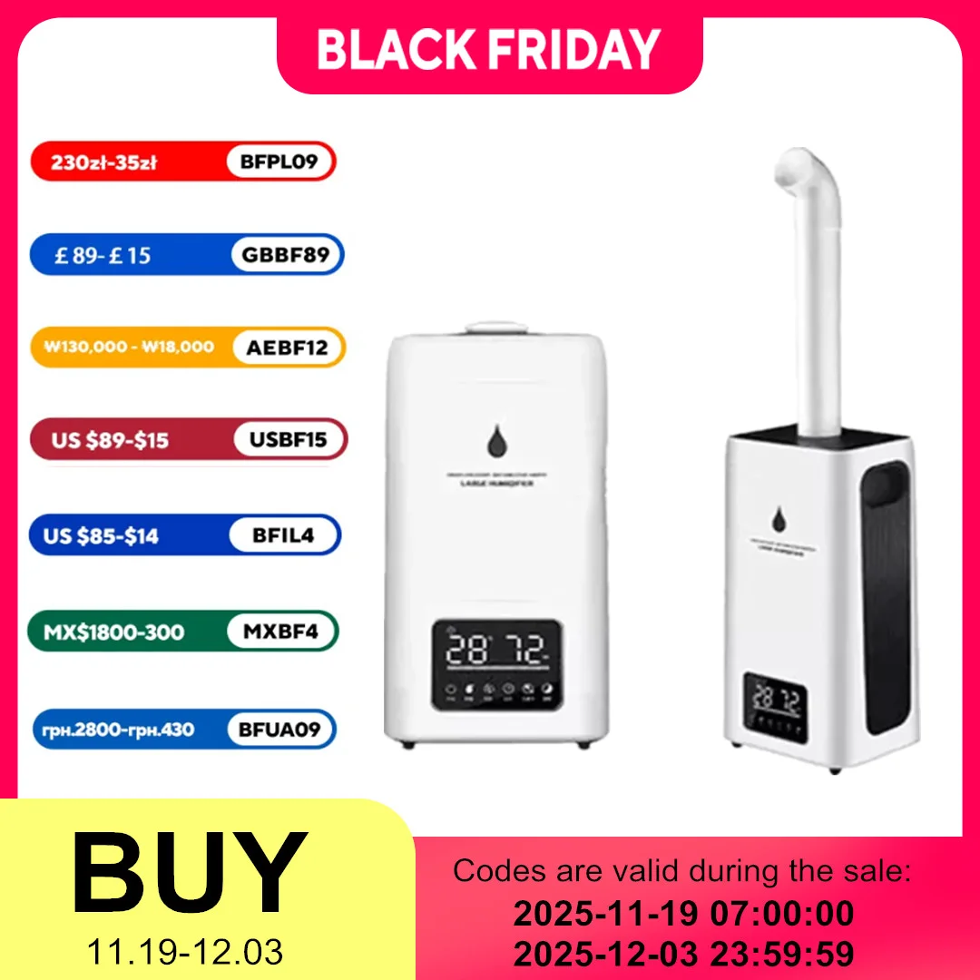 110V 220V 23.8L Large Capacity Industry Air Humidifier Commercial Diffuser Sprayer Humidification Spray Machine