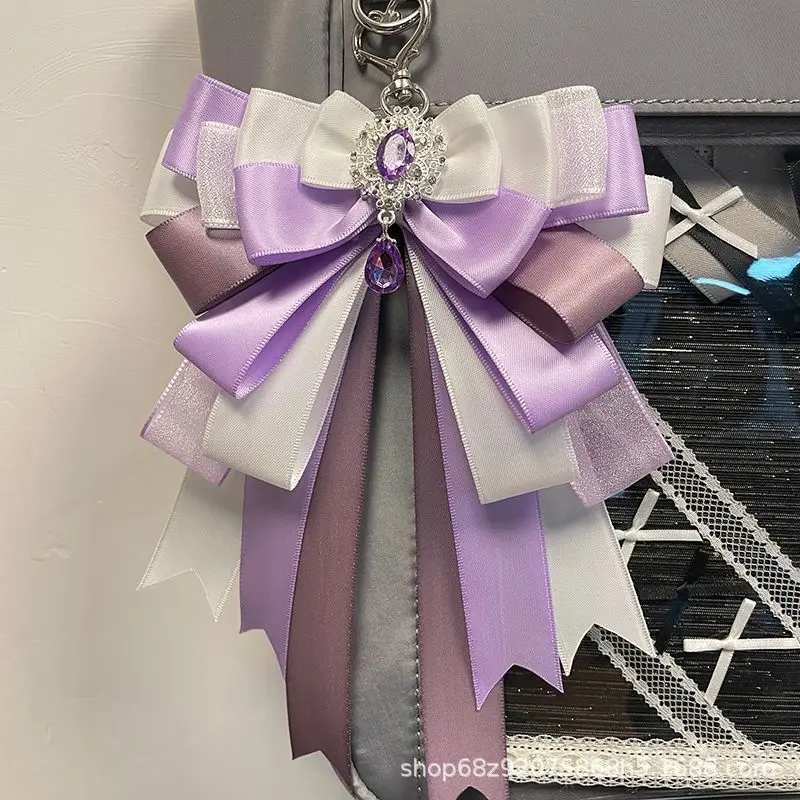 Korean-style ins-style ribbon bow handmade bag decoration DIY material hair accessory pin