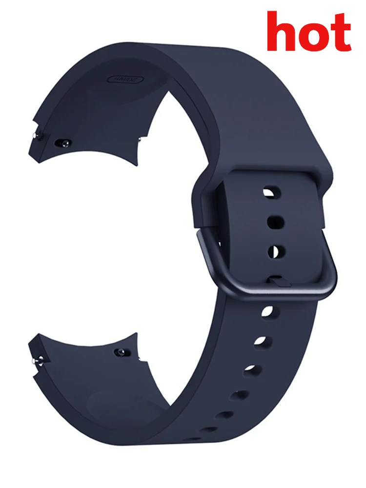 Original Strap For Samsung Galaxy Watch 4/5/6 classic 47mm 43mm 44mm 40mm No Gaps Silicone Bracelet Galaxy Watch 5 pro 45mm band