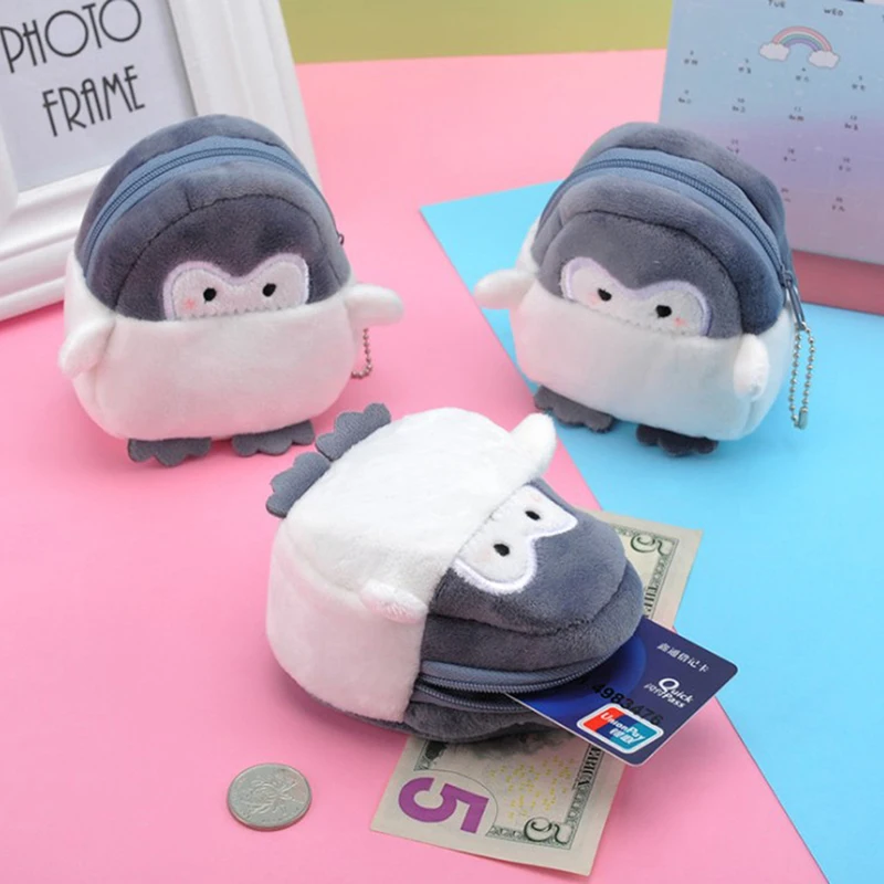 1PC Cartoon Little Penguin Girl Coin Purse Children Coin Purse Ladies Cute Mini Coin Purse Cute Little Penguin Coin Purse