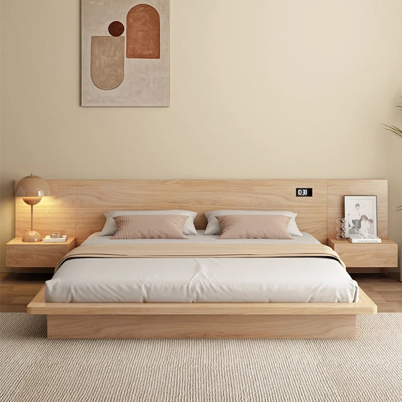 Nordic White Double Bed Drawers European Leather Storage Luxury King Beds Bedroom Twin Size Cama Matrimonial Furniture Home