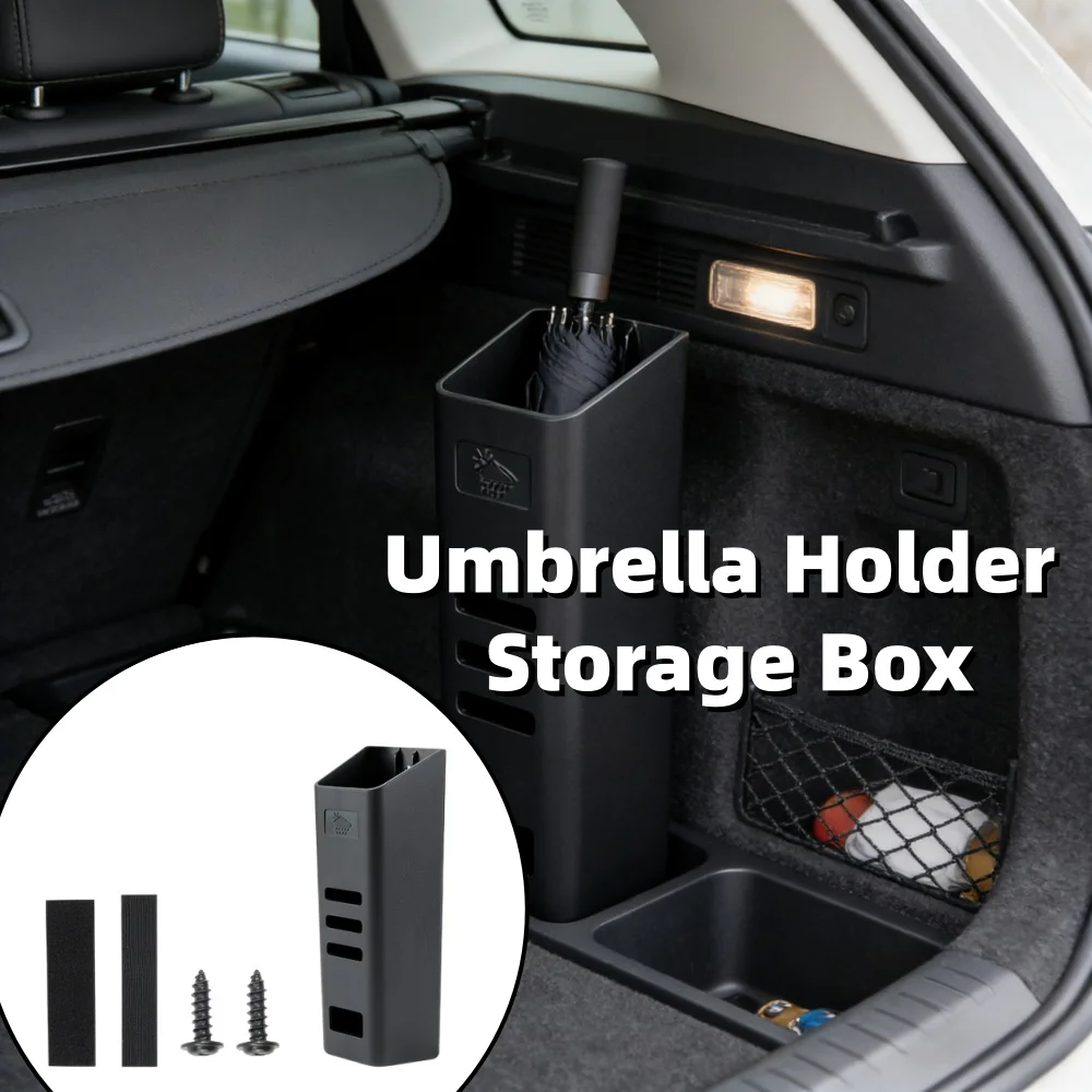 

Universal Car Umbrella Holder Storage Box Trunk Rain Umbrella Organizer Vehicle Interior Accessory For SUV Sedan Hatchback