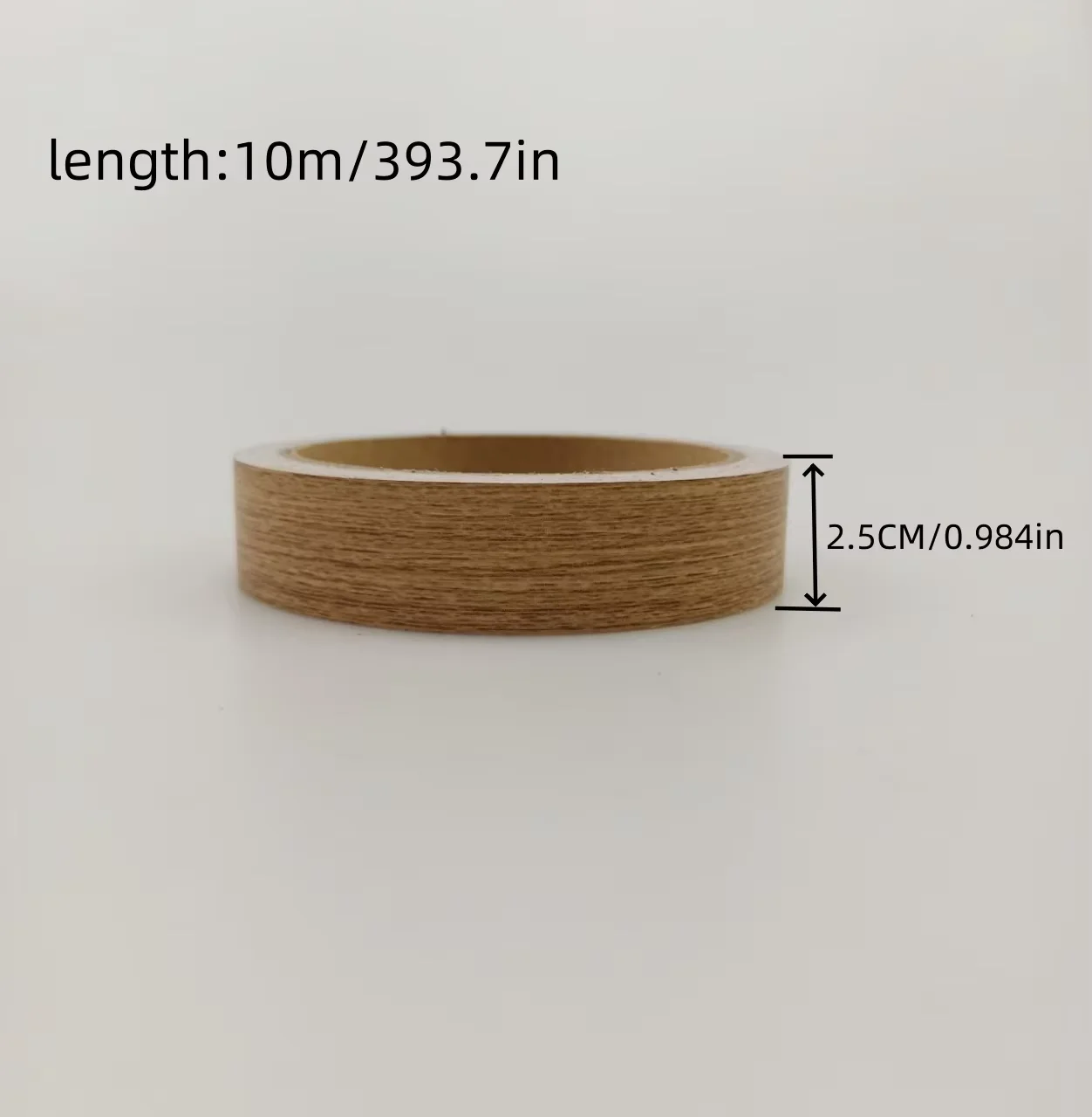 1PC 10mx2.5cm Wood Grain Edge Banding, Peeling And Pasting Waterproof, Stain Resistant, Easy to Clean Edge Decoration, Suitable
