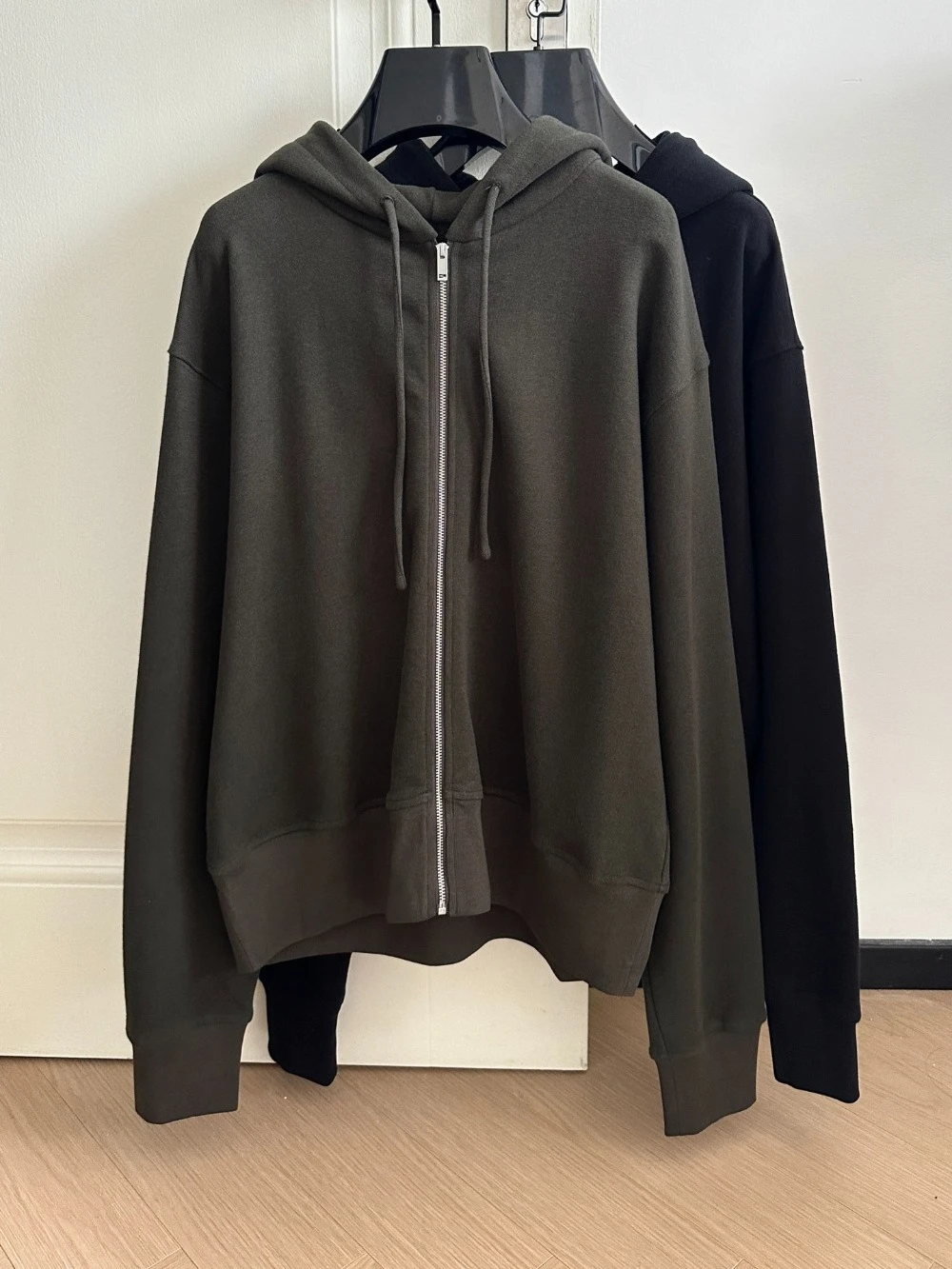 Cashmere-cotton Blend Hooded Cardigan Women Sweatshirt Hoodies