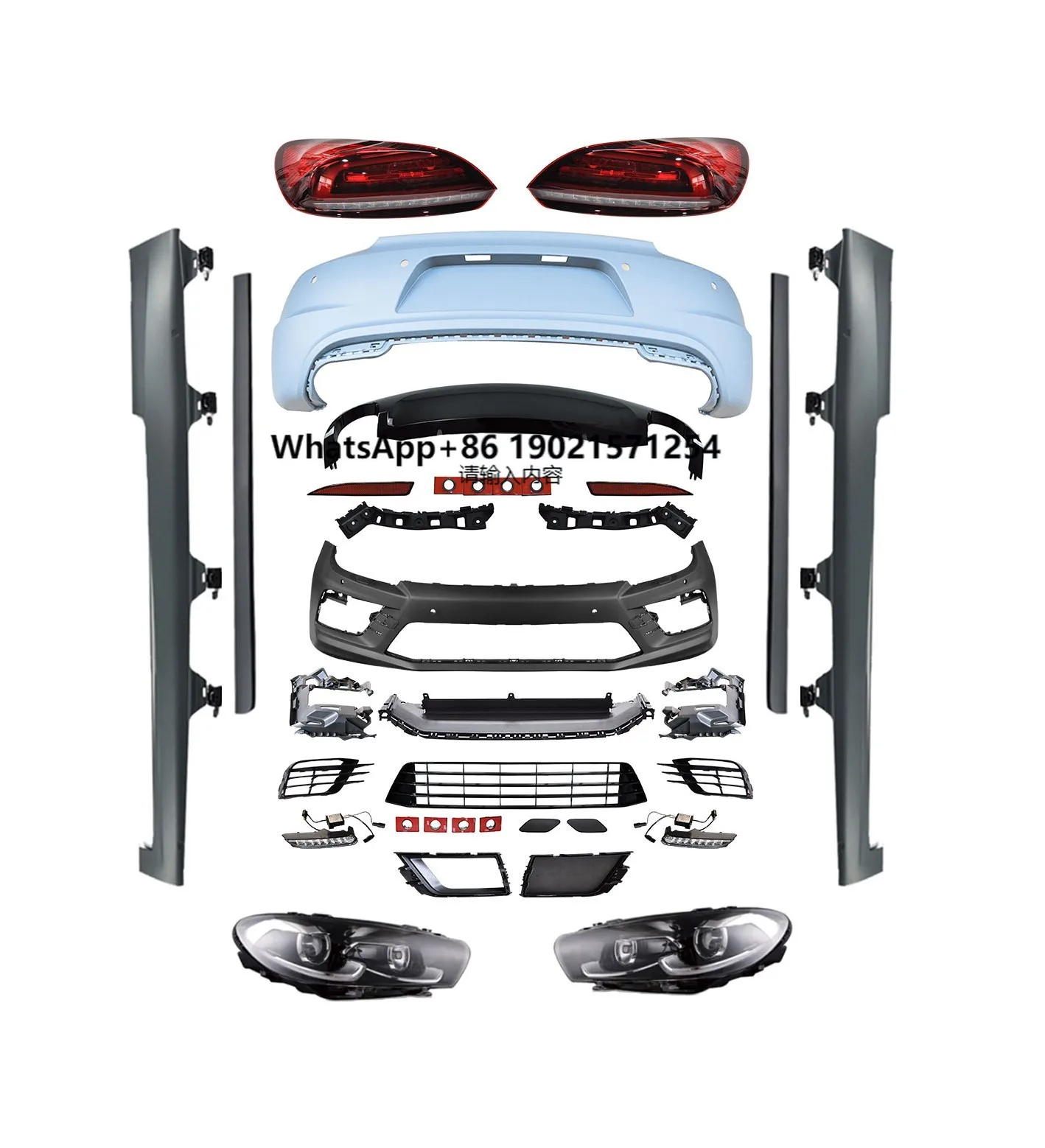 

Modify Car Parts Scirocco 2010-2014 Facelift 2015- R Tuning Auto Parts for Upgrade Body Kits with Headlamp Taillamp