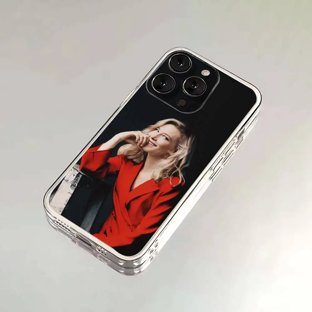 Etui na telefon Cate Blanchett do iPhone'a 6, 16, 15, 14, 13, 12, 11, 17 Pro, Max, Plus, X, XS, XR, SE, Mini, przezroczyste, miękkie.