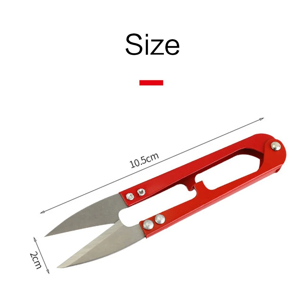 FLYSAND Fishing Scissors Multicolor Trimming Sewing Scissors Nippers U Shape Clippers Yarn Stainless Steel Embroidery Craft image 5
