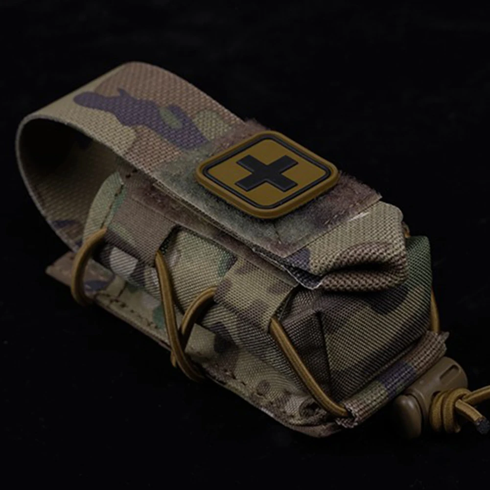 Molle First Aid Kit Pack Belt Micro Trauma Kit Pouch EMT Emergency Survival Med Pouch for Plate Carrier/Chest Rig Vest